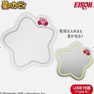 New Eikoh Kirby Warp Star Shaped Neon Light Mirror USB Japan 33cm
